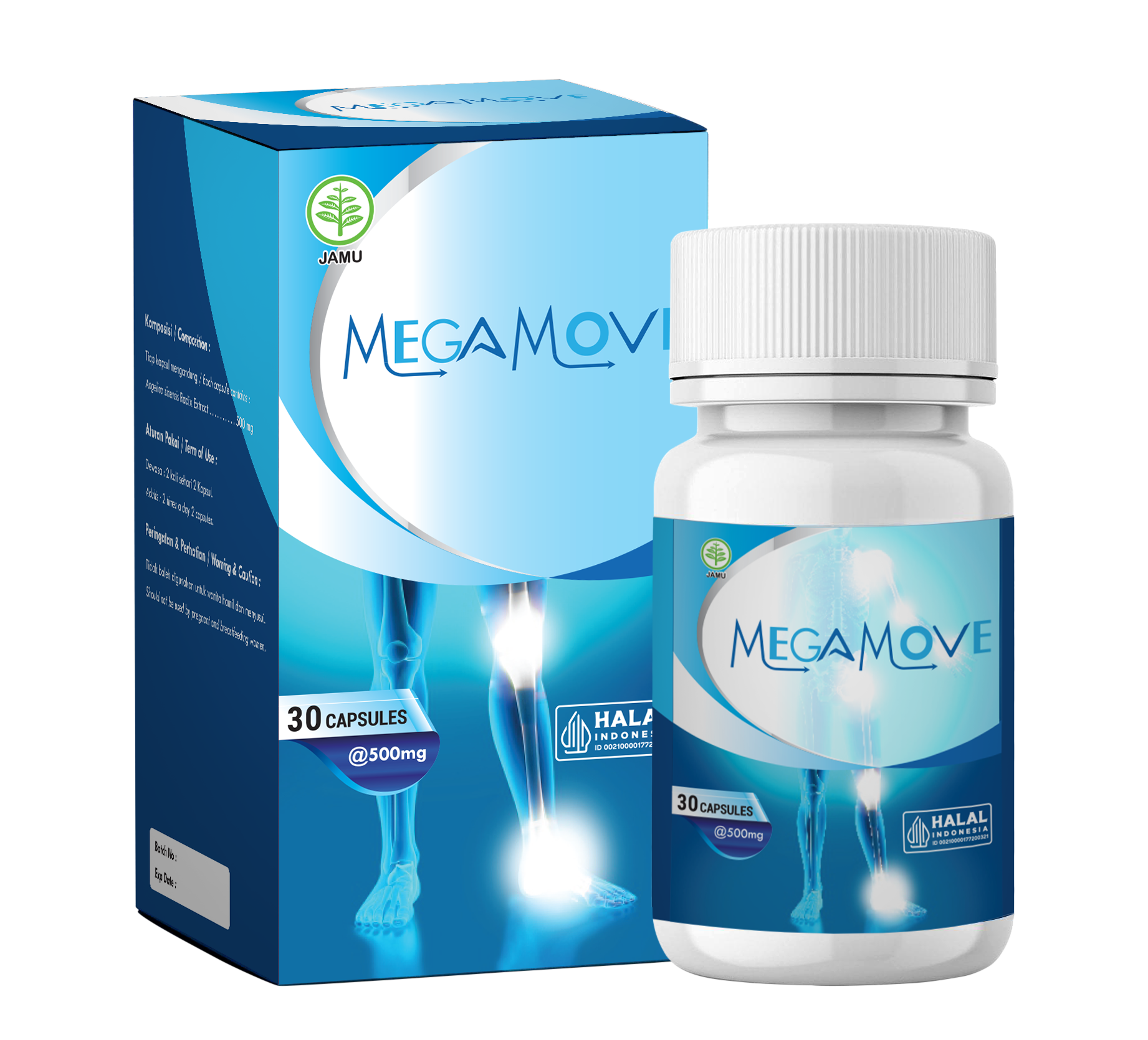 Megamove - Suplemen herbal untuk perawatan sendi